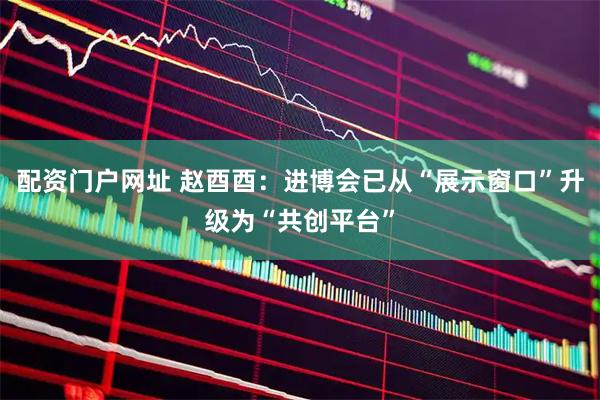 配资门户网址 赵酉酉：进博会已从“展示窗口”升级为“共创平台”